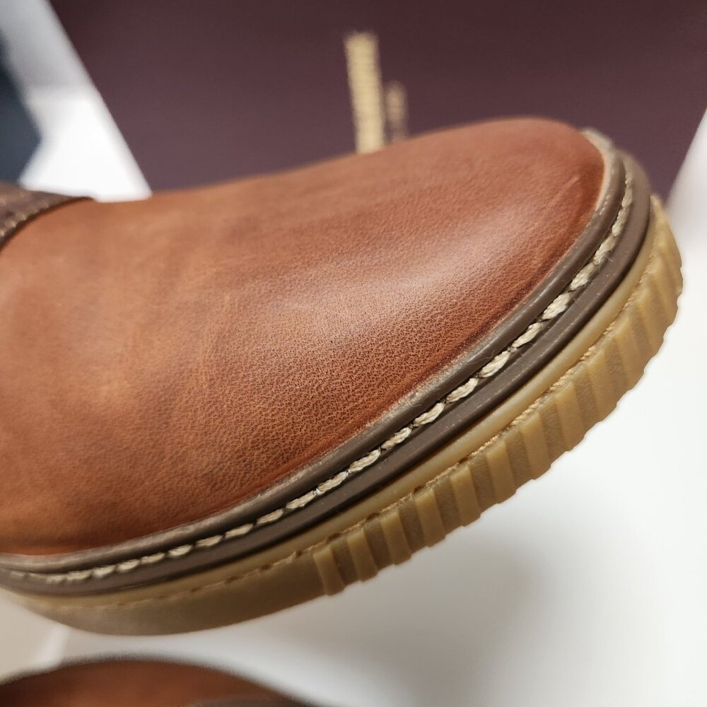 Johnston and Murphy Wallace Saddle Shoes Men's 9 M Chestnut Oiled Leather - Picture 15 of 16